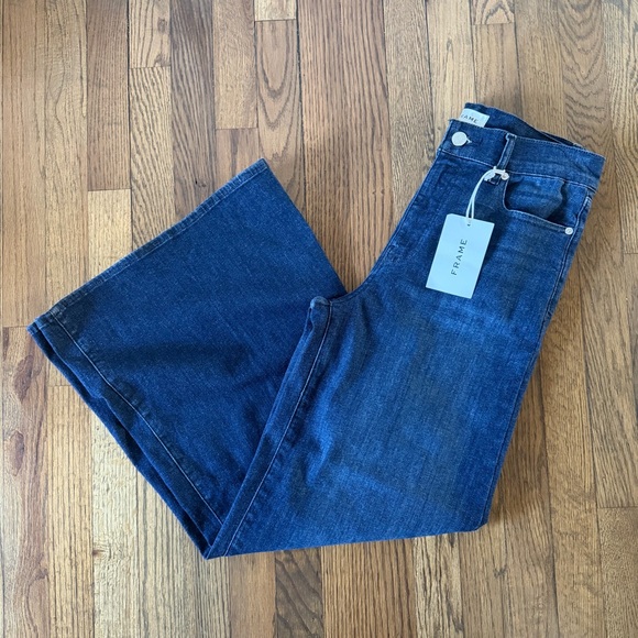 Frame Denim Women's Le Palazzo Crop Color:Guilty Jeans Size 29 - Picture 2 of 16